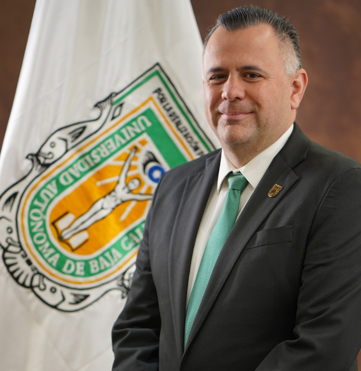 A portrait of UABC Rector Luis Enrique Palafox Maestre