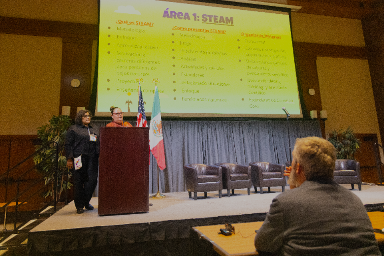 Think Tank contestants made their pitch at last year's Re:Border Conference before a panel of judges